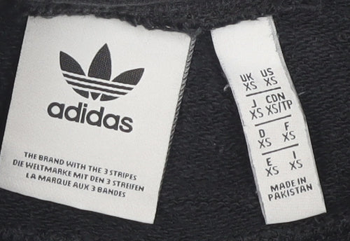 Adidas Unisex Black XS Sweat Shorts, Casual Comfy Fit