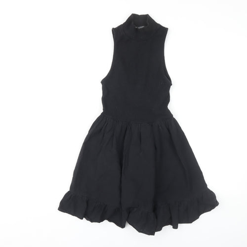 Zara Women's Black A-Line Sleeveless Dress S