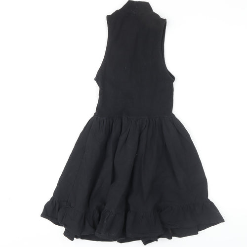 Zara Women's Black A-Line Sleeveless Dress S