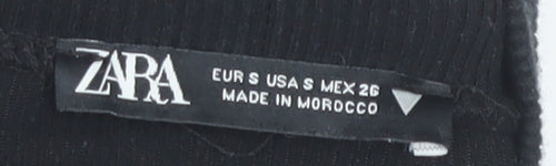 Zara Women's Black A-Line Sleeveless Dress S