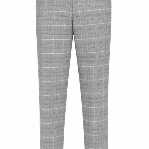 Moss London Slim Fit Grey Plaid Dress Pants 32