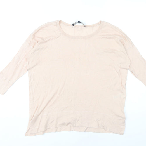 French Connection Women's Ivory 3/4 Sleeve Jumper XS