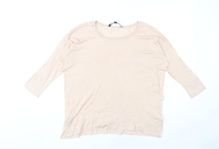French Connection Women's Ivory 3/4 Sleeve Jumper XS