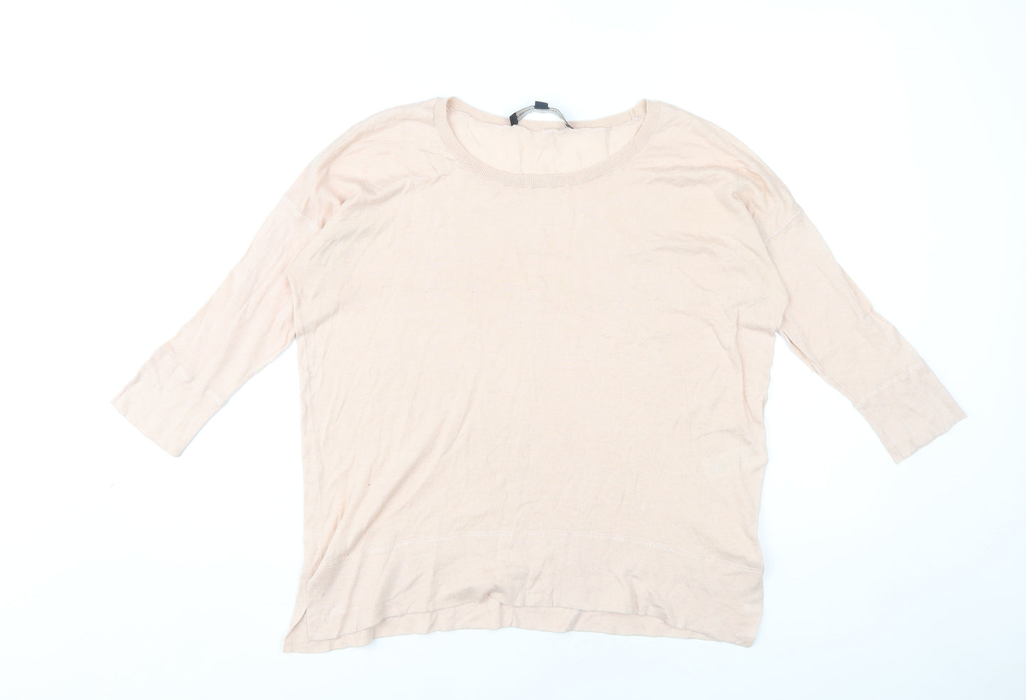 French Connection Women's Ivory 3/4 Sleeve Jumper XS
