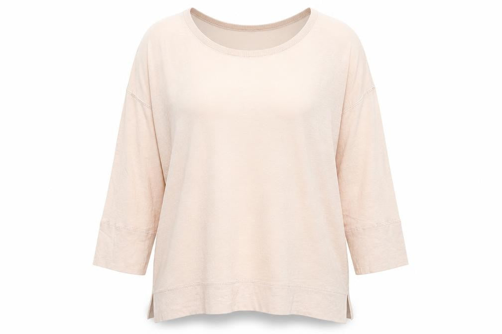 Front view of French Connection Women's Ivory 3/4 Sleeve Jumper XS