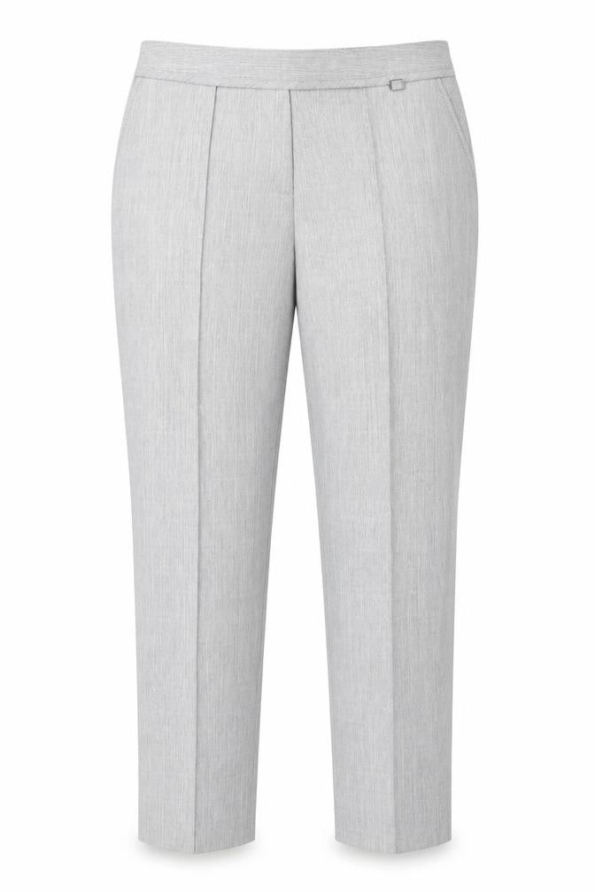 Front view of Marks & Spencer Women's Grey Trousers, size 12, Workwear