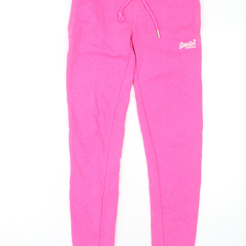 Superdry Women's Pink Jogger Trousers Size 10