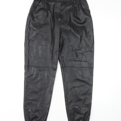 Bershka Women's Black Jogger Trousers, Size M