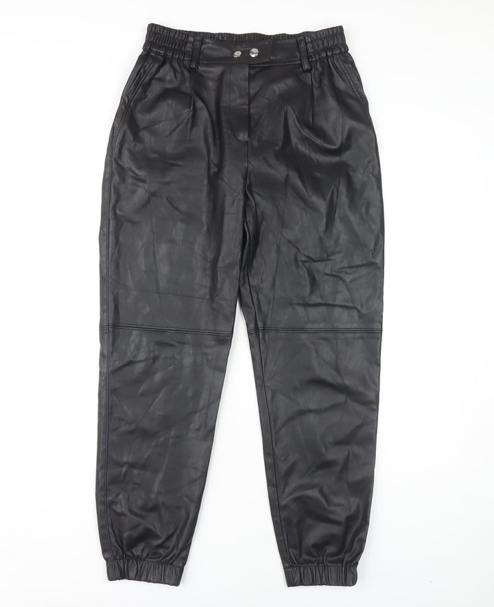 Bershka Women's Black Jogger Trousers, Size M