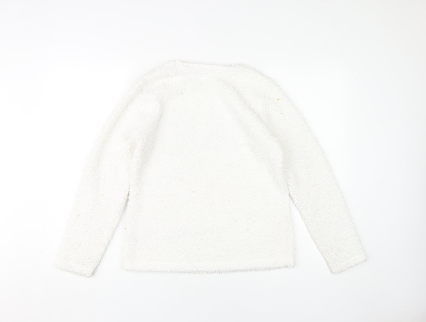 Harry Potter Girls White Bouclé Owl Top 13-14 Years