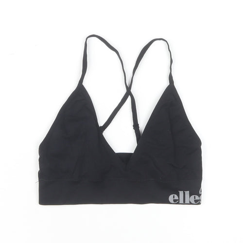 Ellesse Women's Black Gym Tank Top Cropped S