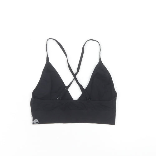 Ellesse Women's Black Gym Tank Top Cropped S