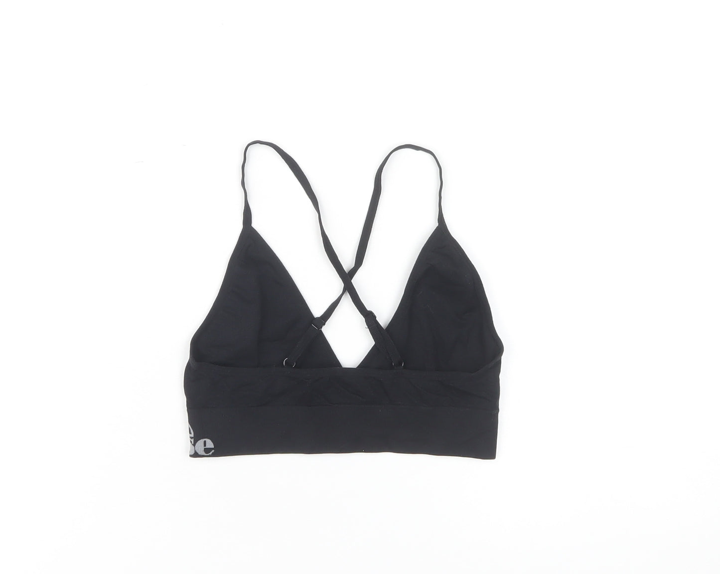 Ellesse Women's Black Gym Tank Top Cropped S