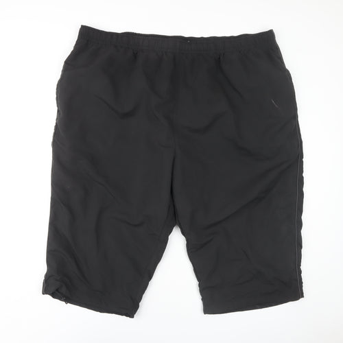 Capsule Men Black Casual Elastic Waist Shorts
