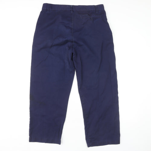 Portwest Men's Blue Regular Fit Trousers, Size 34
