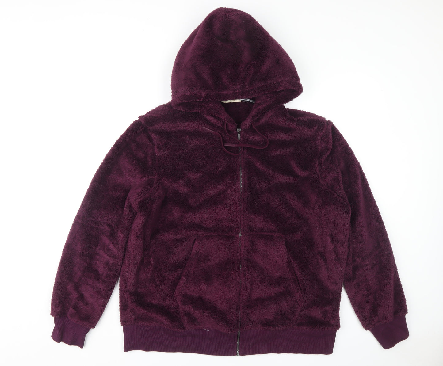 Marks and Spencer Unisex Purple Fleece Hoodie XL