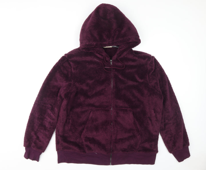 Marks and Spencer Unisex Purple Fleece Hoodie XL