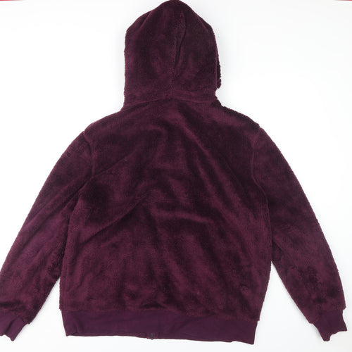 Marks and Spencer Unisex Purple Fleece Hoodie XL