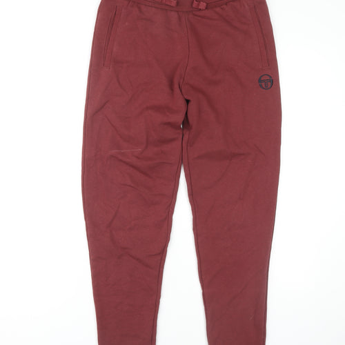 Sergio Tacchini Men's Red Jogger Trousers XS