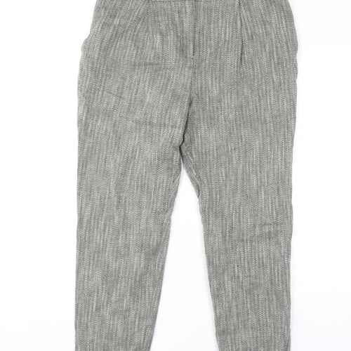 Marks and Spencer Women’s Grey Herringbone Trousers