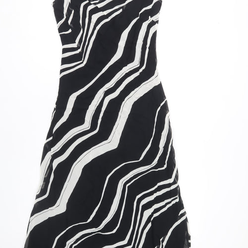 Wallis Women's Black Geometric Cowl Neck Dress