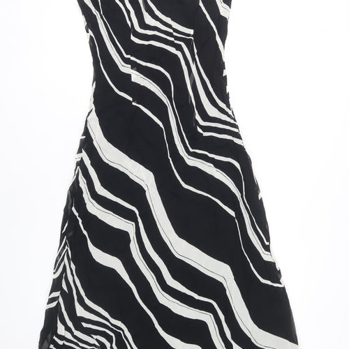 Wallis Women's Black Geometric Cowl Neck Dress