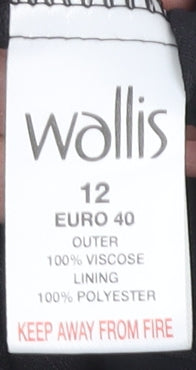 Wallis Women's Black Geometric Cowl Neck Dress