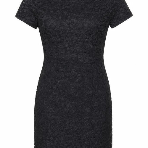 Classic Woman Black Lace Sheath Dress Size 12