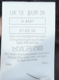 Classic Woman Black Lace Sheath Dress Size 12