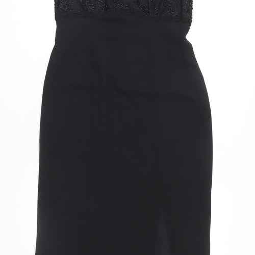 Début Women's Black Midi Sheath Dress Size 12