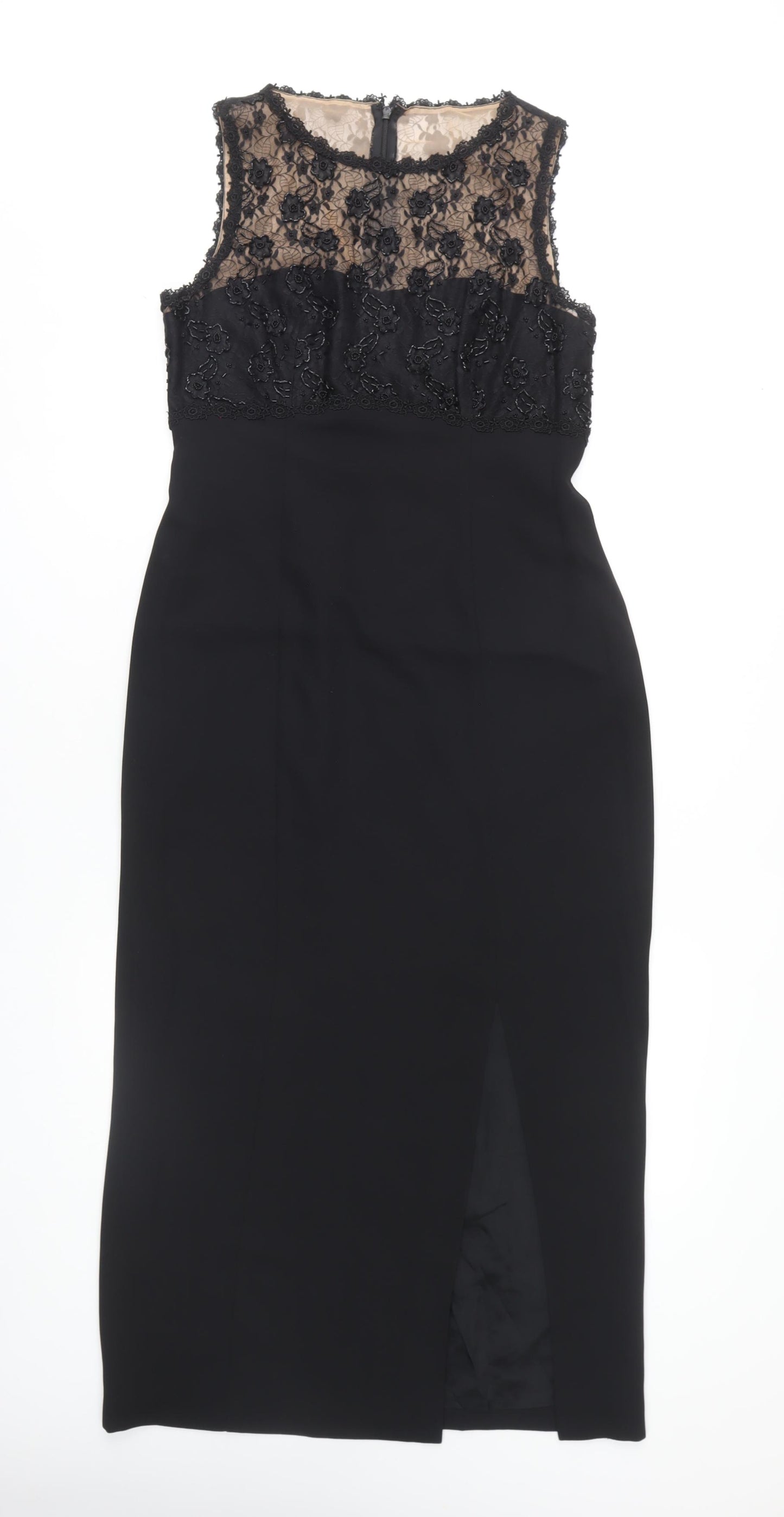 Début Women's Black Midi Sheath Dress Size 12