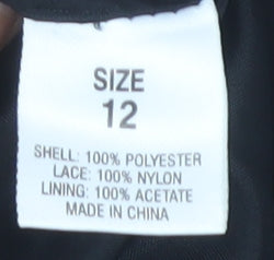 Début Women's Black Midi Sheath Dress Size 12