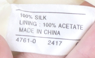 Richards Ivory Silk Floral Dress, Size 12, Women's Summer Wear