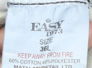 Easy Men's Blue Straight Leg Jeans Size 36L