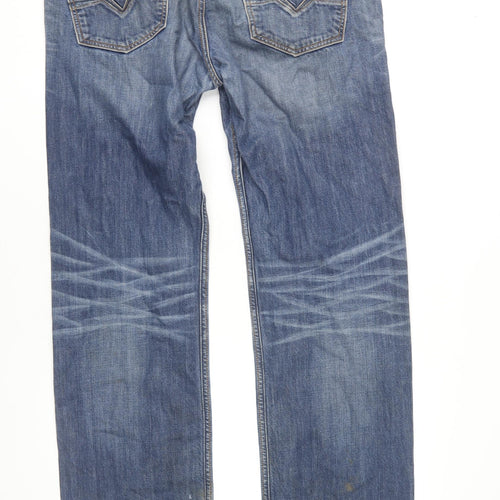 Diesel Men's Blue Straight Jeans Size 36