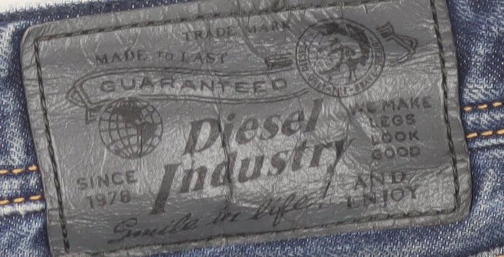 Diesel Men's Blue Straight Jeans Size 36