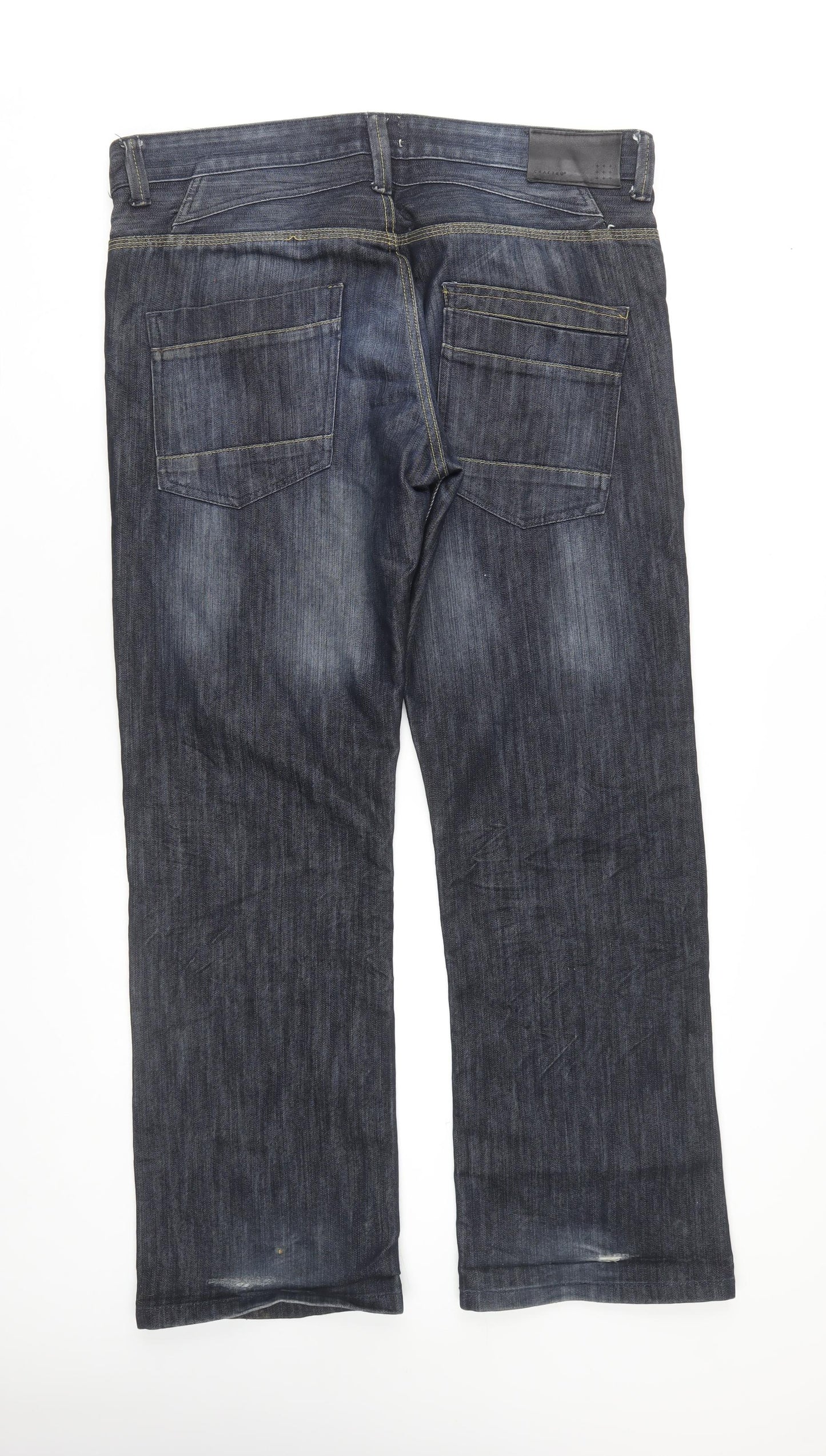 Crafted Men's Blue Straight Jeans, Size 36 Regular