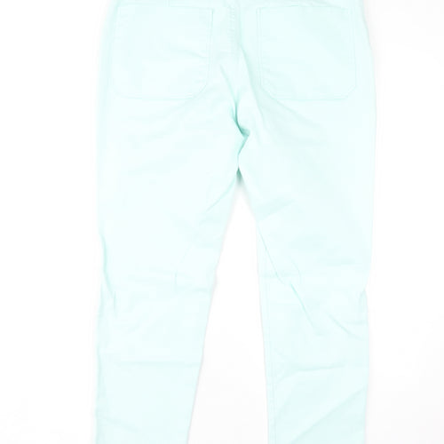 Mango Women's Light Blue Straight Leg Jeans Size 14