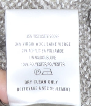Eastex Women's Beige Tweed Blazer Size 14