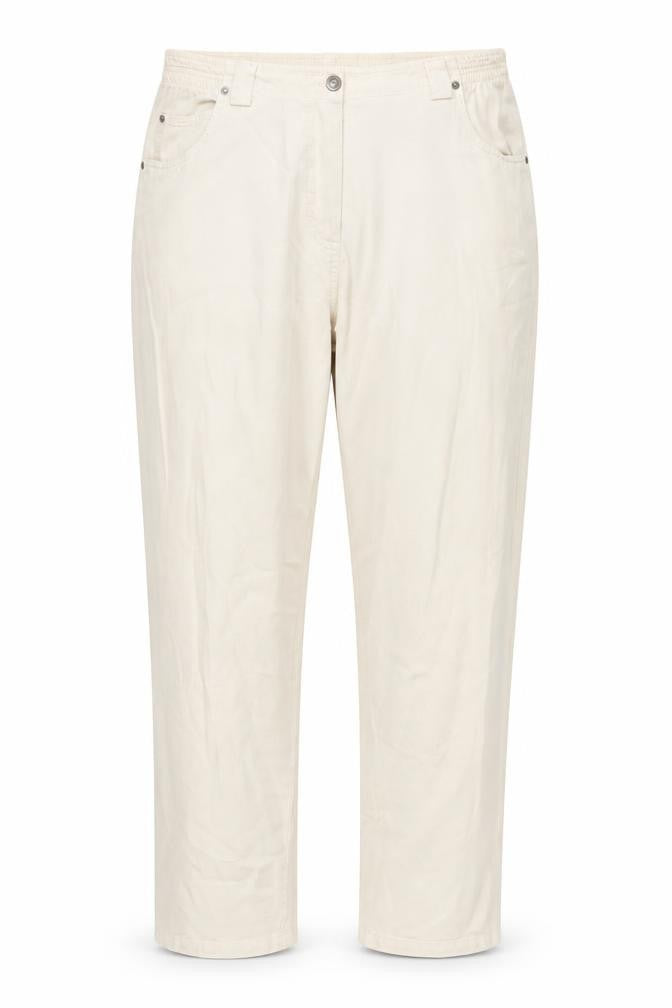 Front view of Classics Beige Women's Trousers, size 12, Relaxed Fit