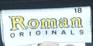 Roman Originals Women's Black Pencil Skirt Size 18