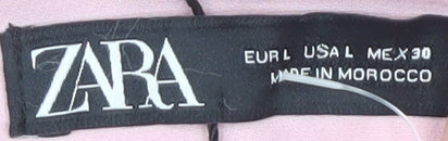 Zara Women's Pink Long Sleeve Dress Size 12