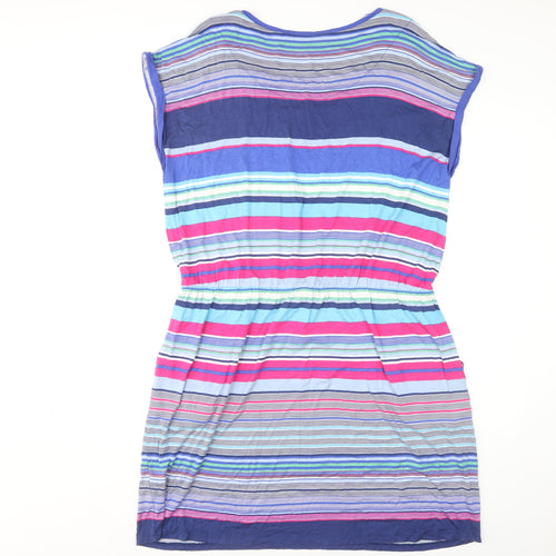 Bonmarché Women's Multicoloured Striped Dress XL