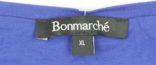 Bonmarché Women's Multicoloured Striped Dress XL