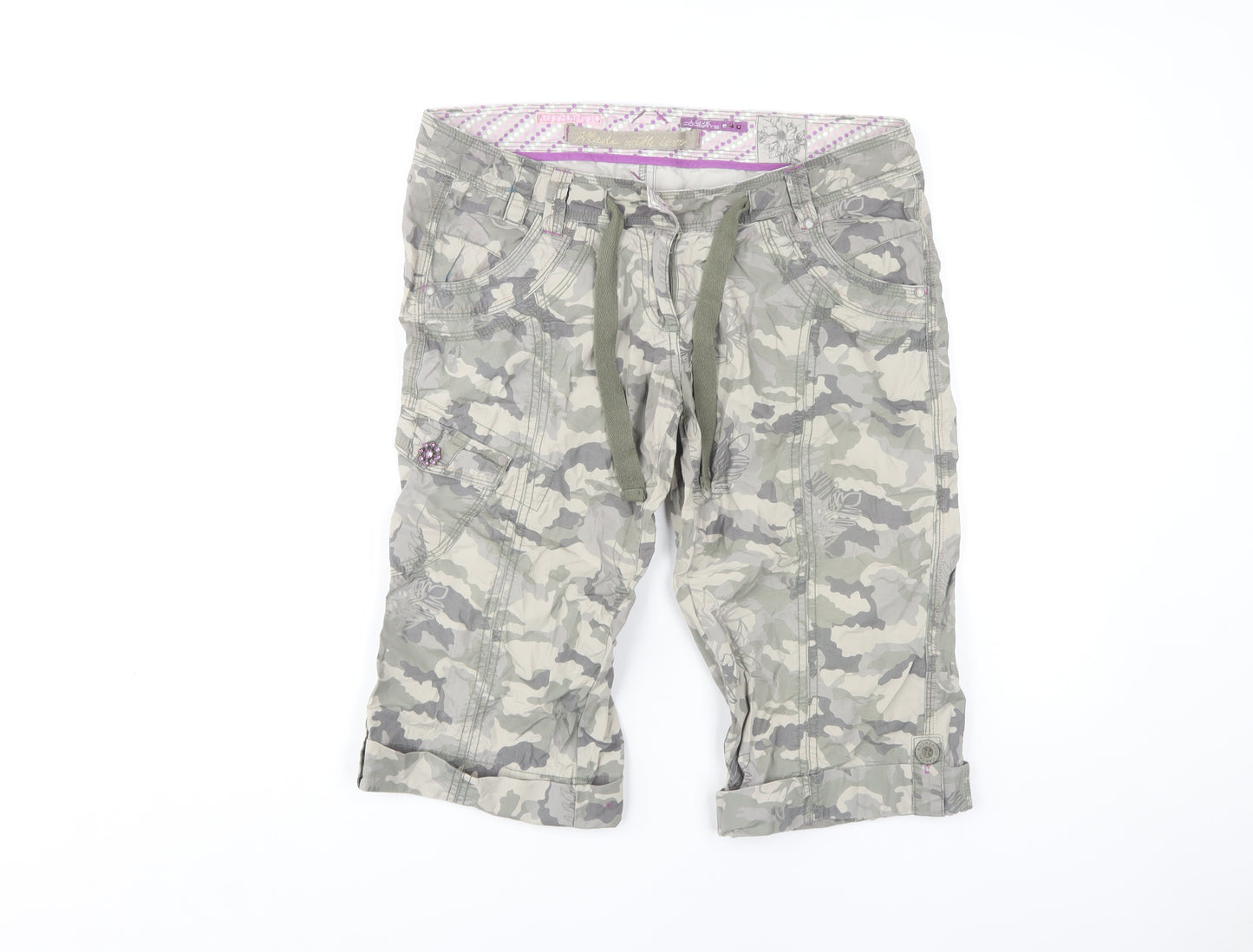 Internacionale Women’s Multicoloured Cargo Trousers Size 12