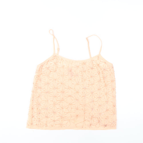 Topshop Women's Orange Camisole Tank Top Size 10