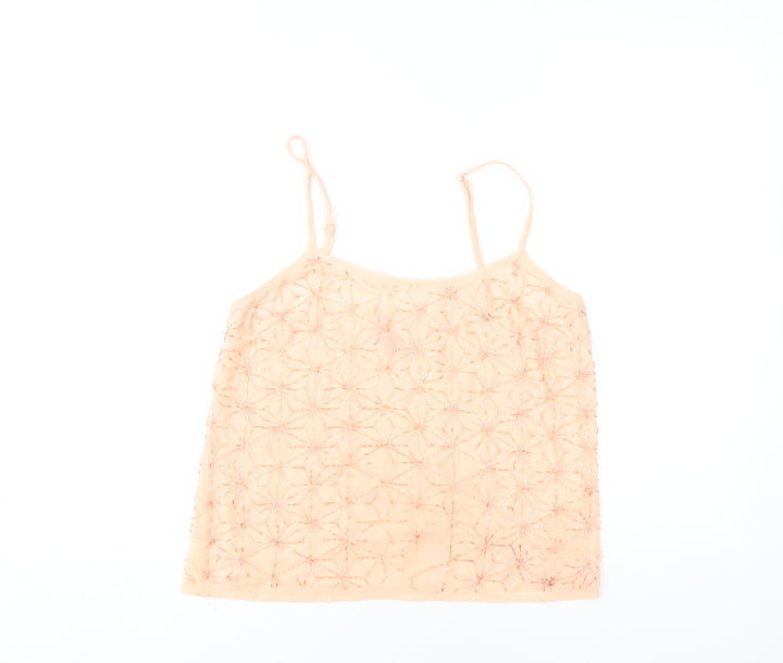 Topshop Women's Orange Camisole Tank Top Size 10