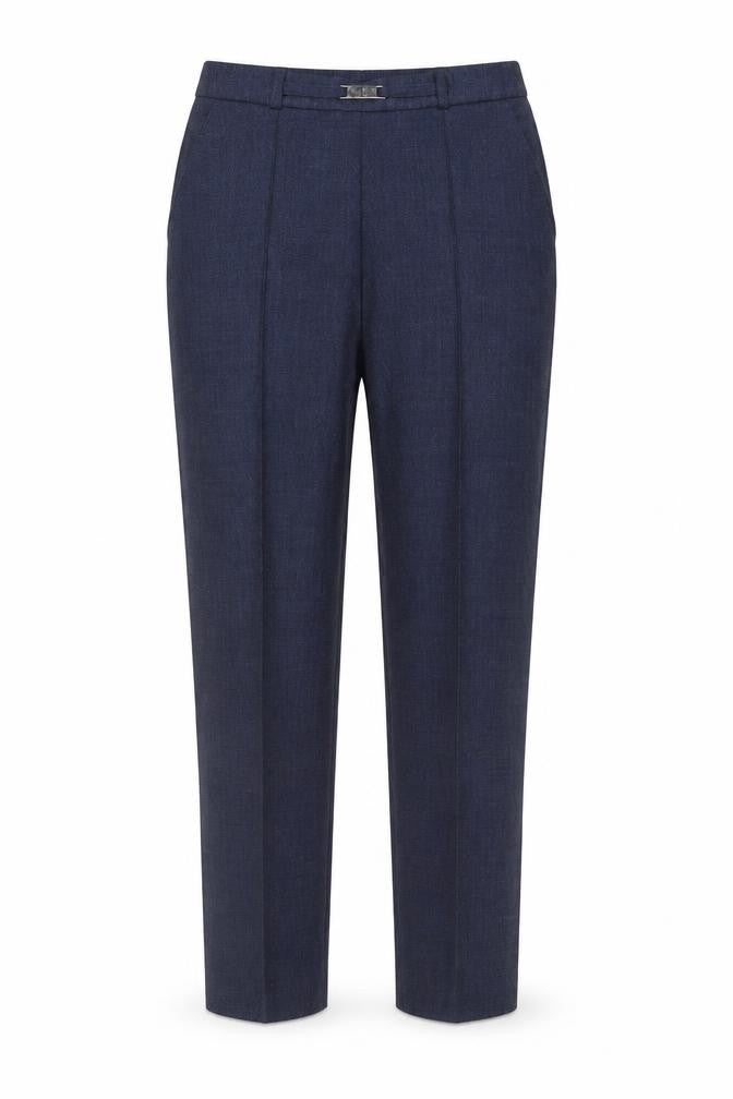 Front view of Honor Millburn Women's Blue Trousers, size 10