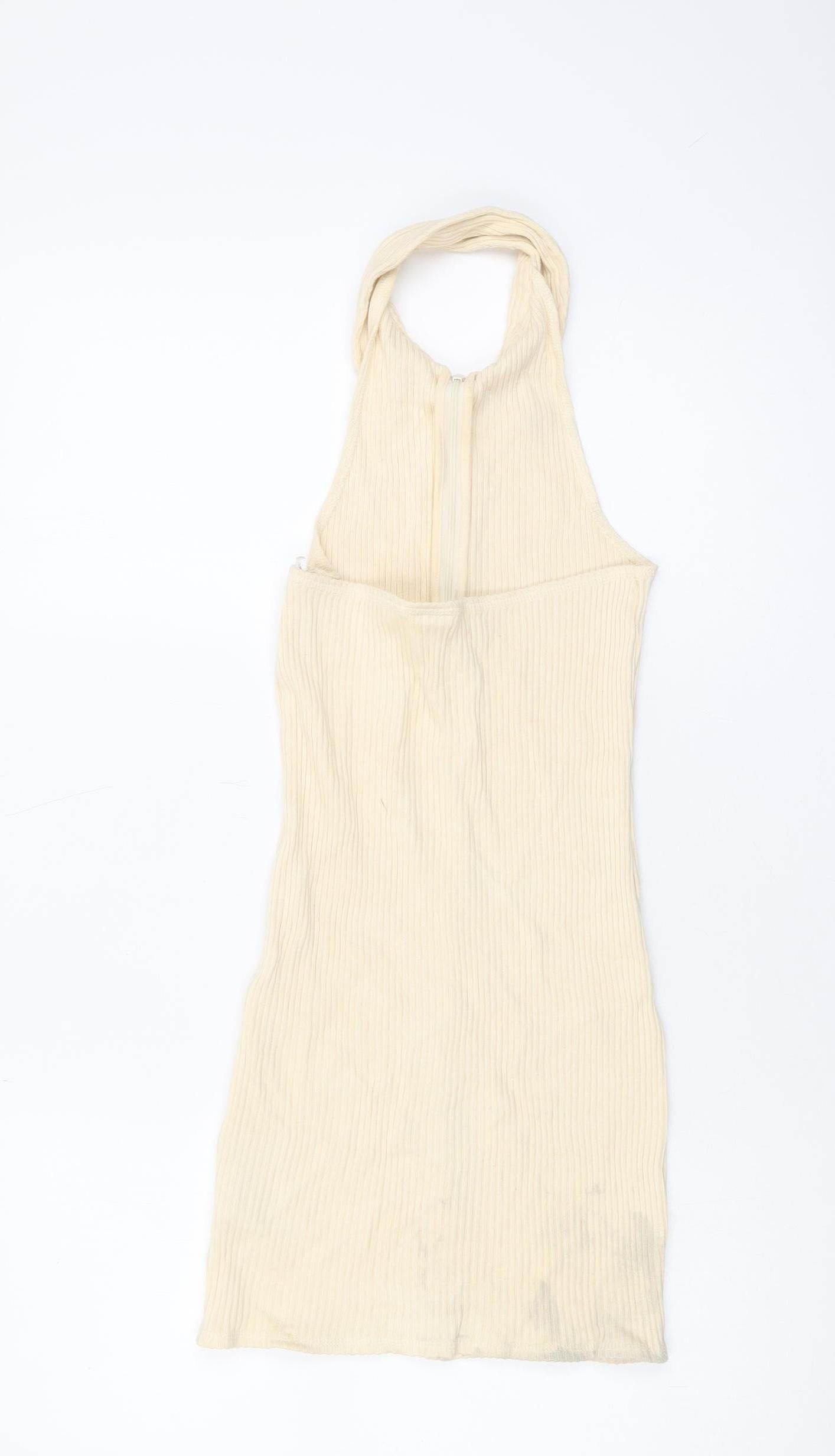 Urban Outfitters Ivory Halter Dress Women's Size S – Preworn