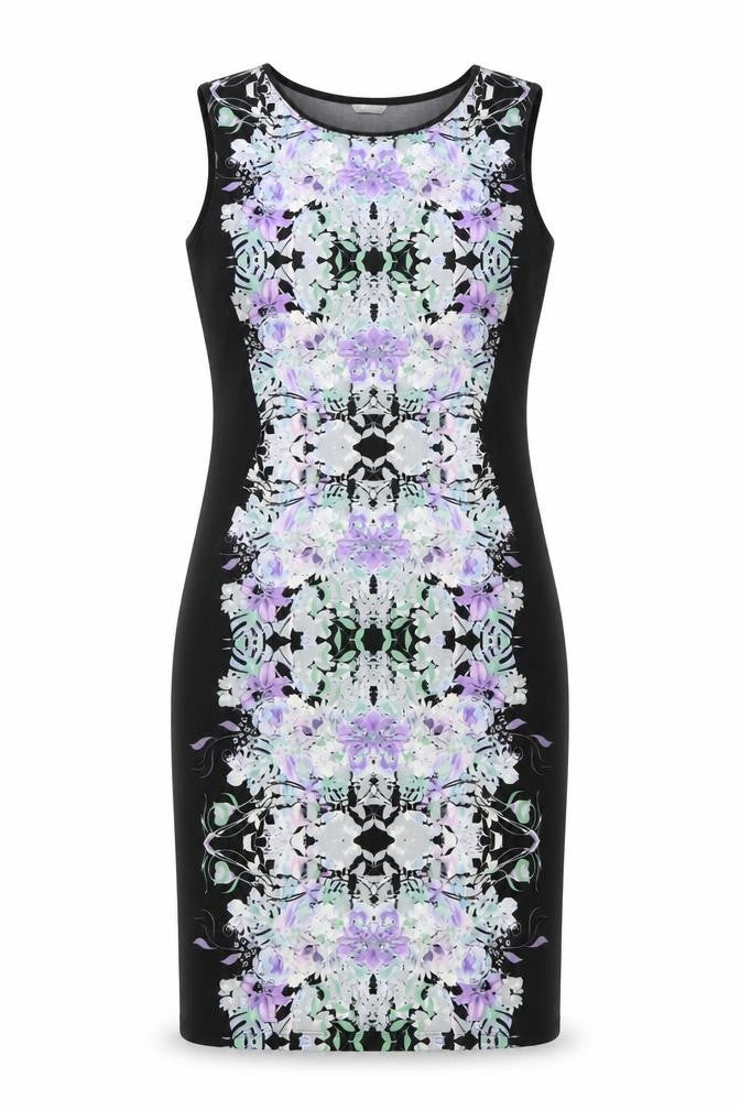Marks and Spencer Women's Black Floral Sheath Dress Size 12